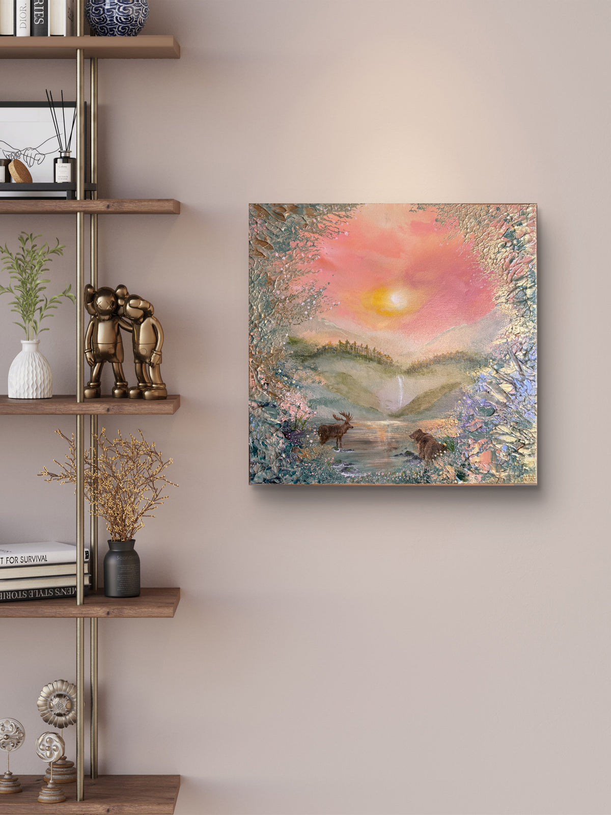 Sound of the Sunset – Original Acrylgemälde 40 × 40 cm